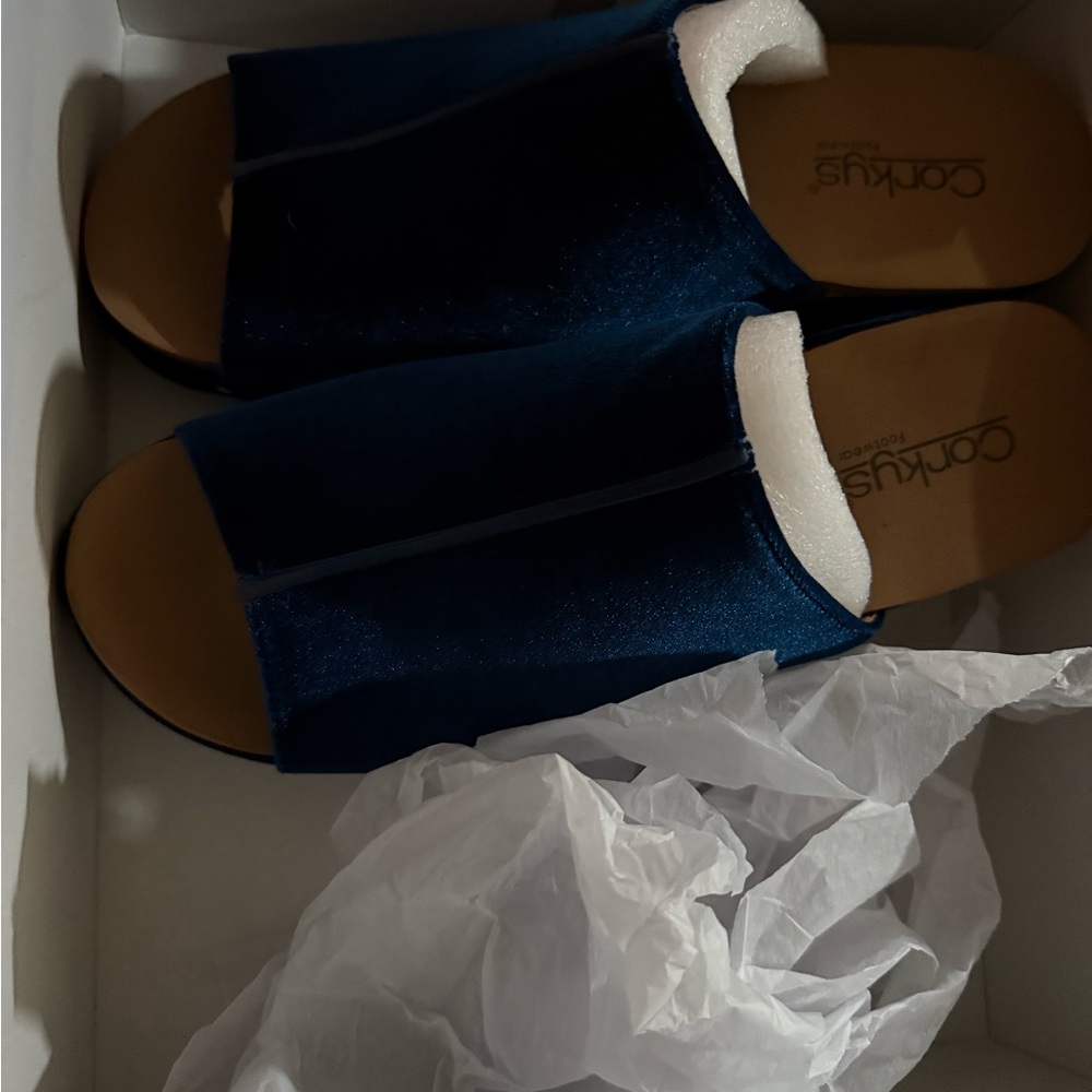 Blue Waters Exclusive x Corkys Women's Blue Suede Wedges